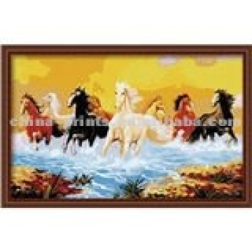 Dessins de peinture d&#39;animaux de cheval en tissu